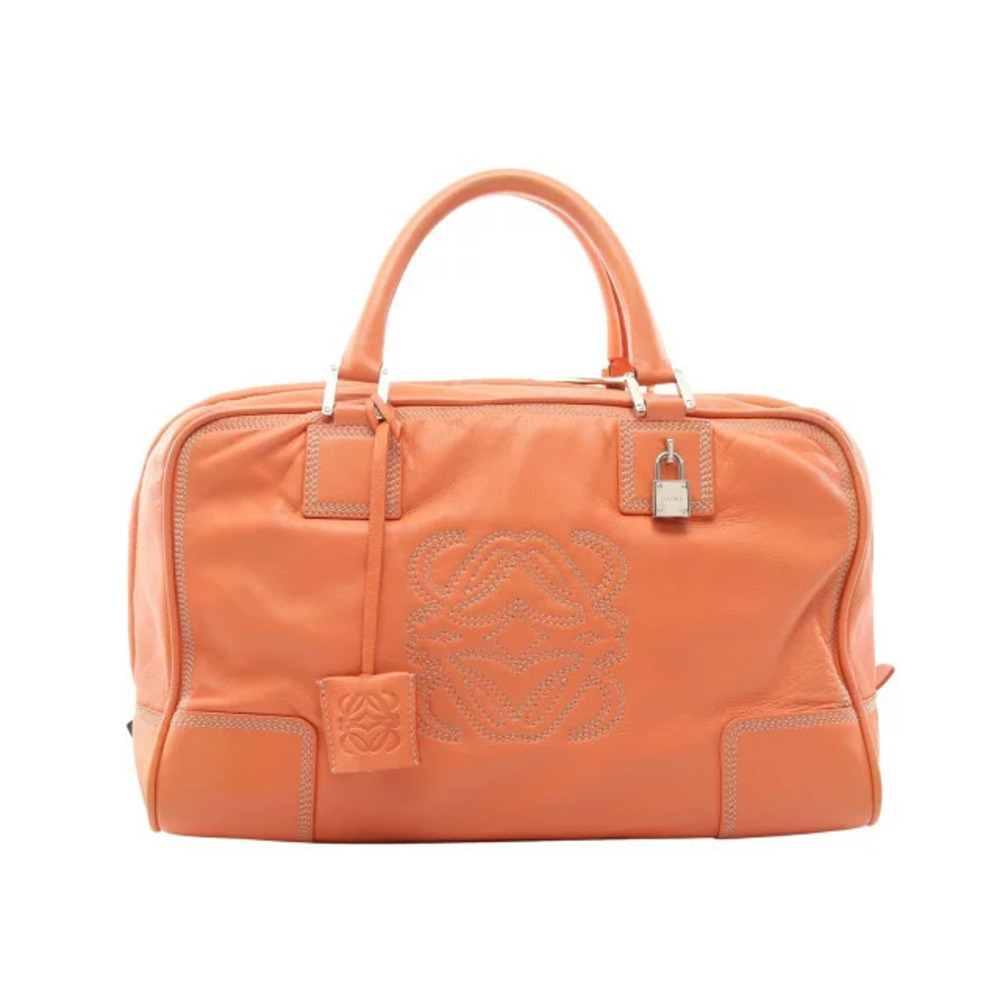 Loewe Amazona Handbag Leather Orange